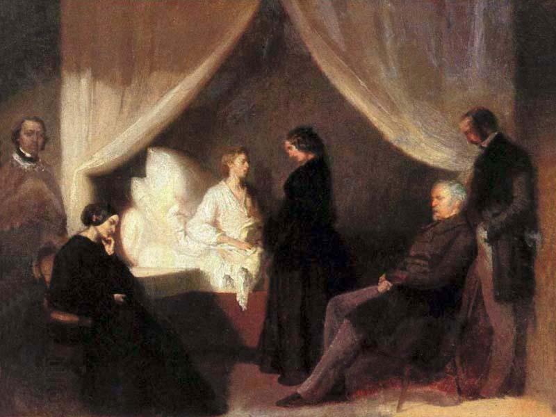 Teofil Kwiatkowski Last moments of Frederic Chopin China oil painting art